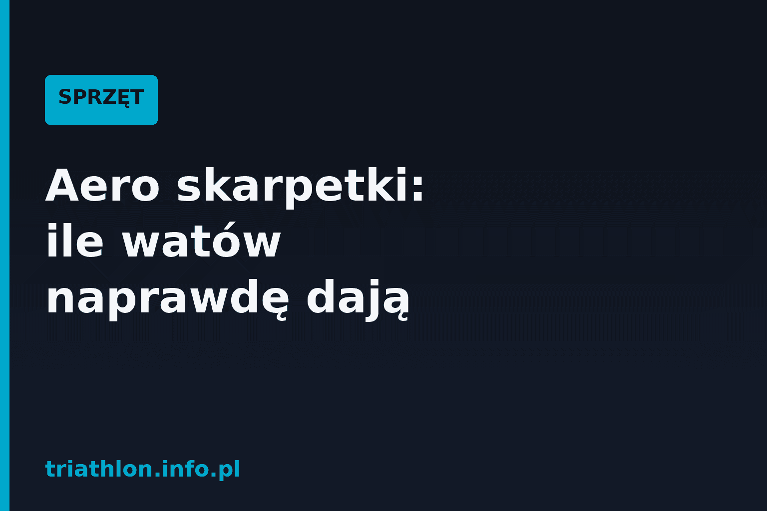 Aero skarpetki: ile watów oszczędzasz na triathlonie