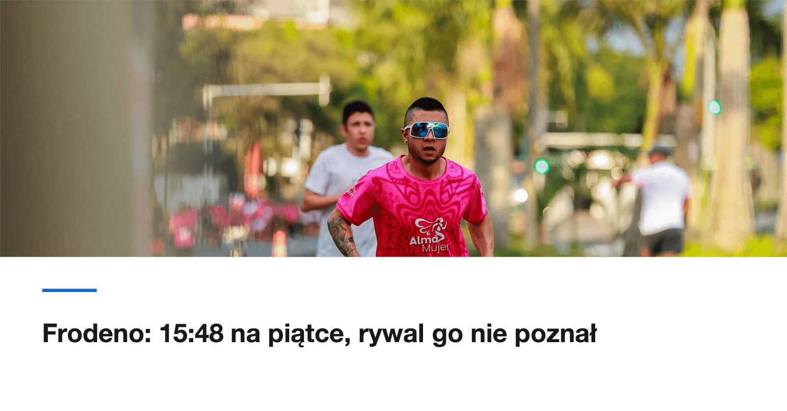 Frodeno przebiegł 5 km w 15:48. Rywal go nie poznał