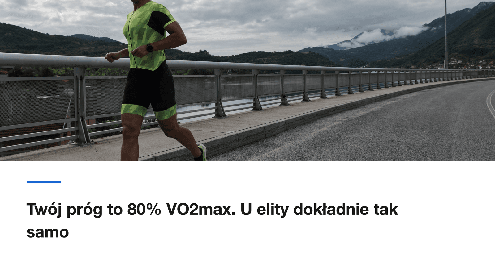 Twój próg to 80% VO2max. U elity dokładnie tak samo