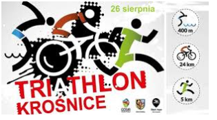 Logo Zawodów Triathlon Krośnice 2018