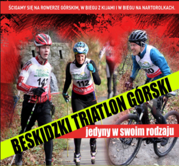 Logo Zawodów Beskidzki Triathlon Górski Istebna 2018