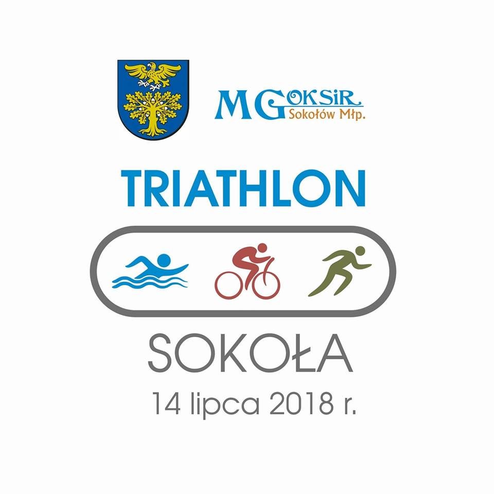 Logo Zawodów I Triathlon Sokoła 2018