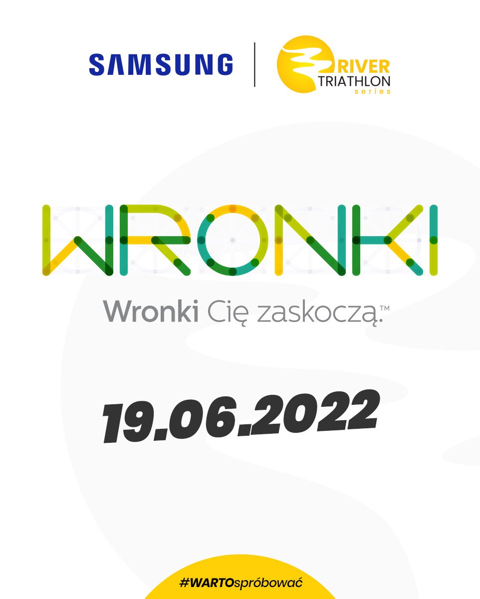 Logo Zawodów Samsung River Triathlon Wronki 2022