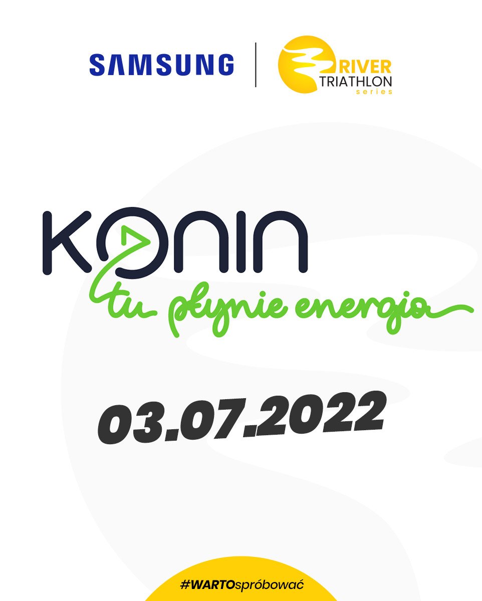 Logo Zawodów Samsung River Triathlon Konin 2022