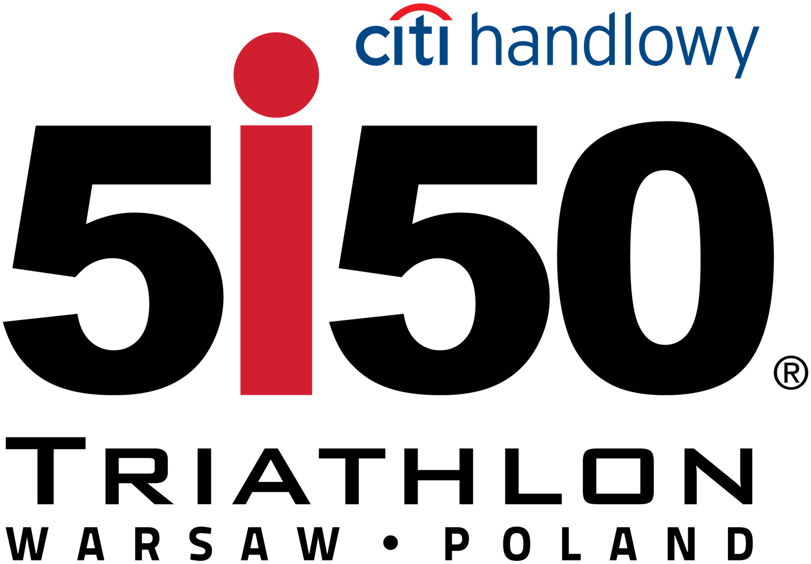 Logo Zawodów City Handlowy 5150 Warsaw Triathlon 2023