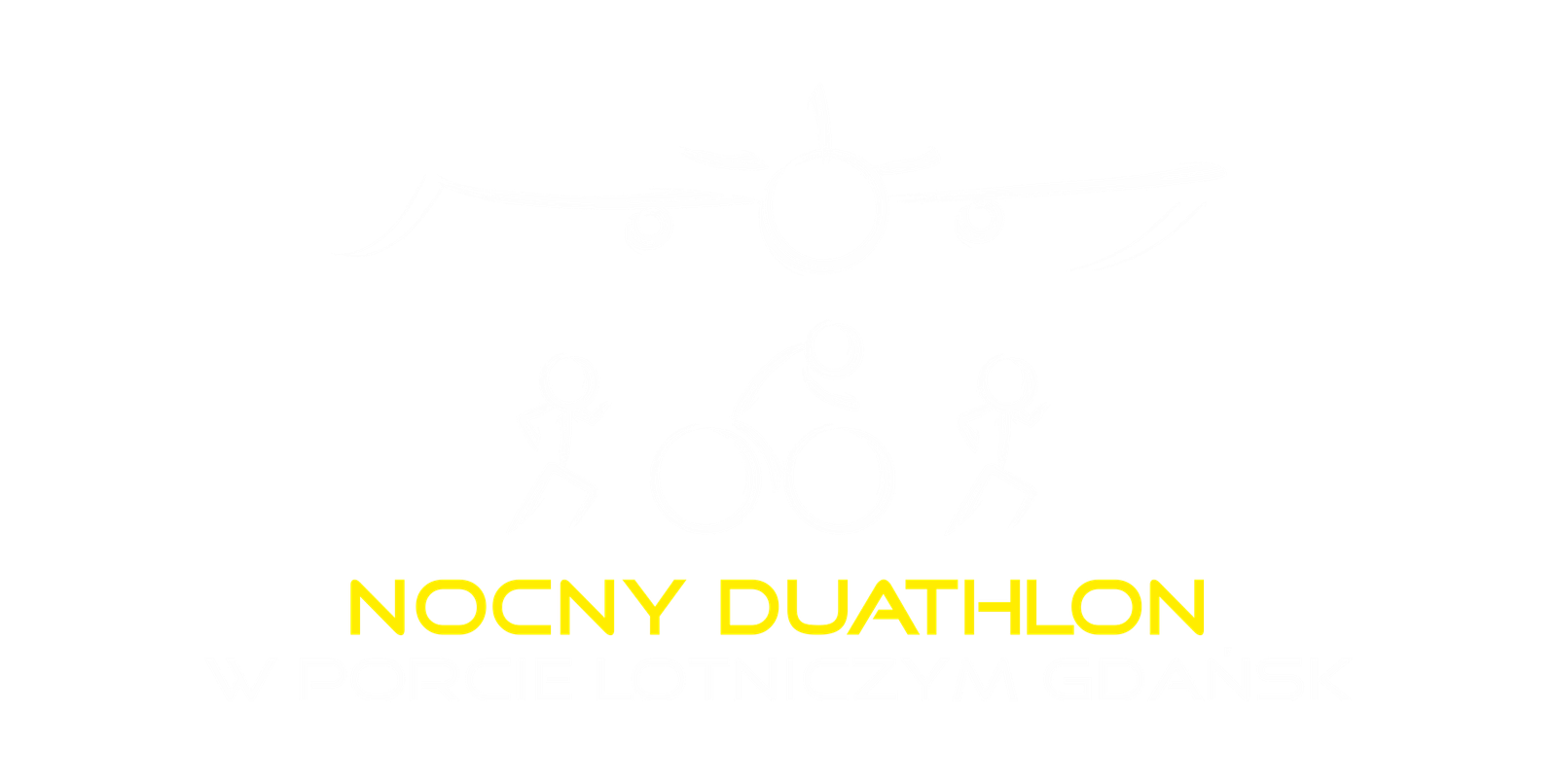 Logo Zawodów Nocny Duathlon w Porcie Lotniczym Gdańsk 2023