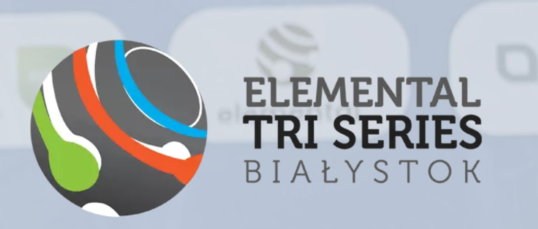 Logo Zawodów Elemental Tri Series Białystok Triathlon 2023
