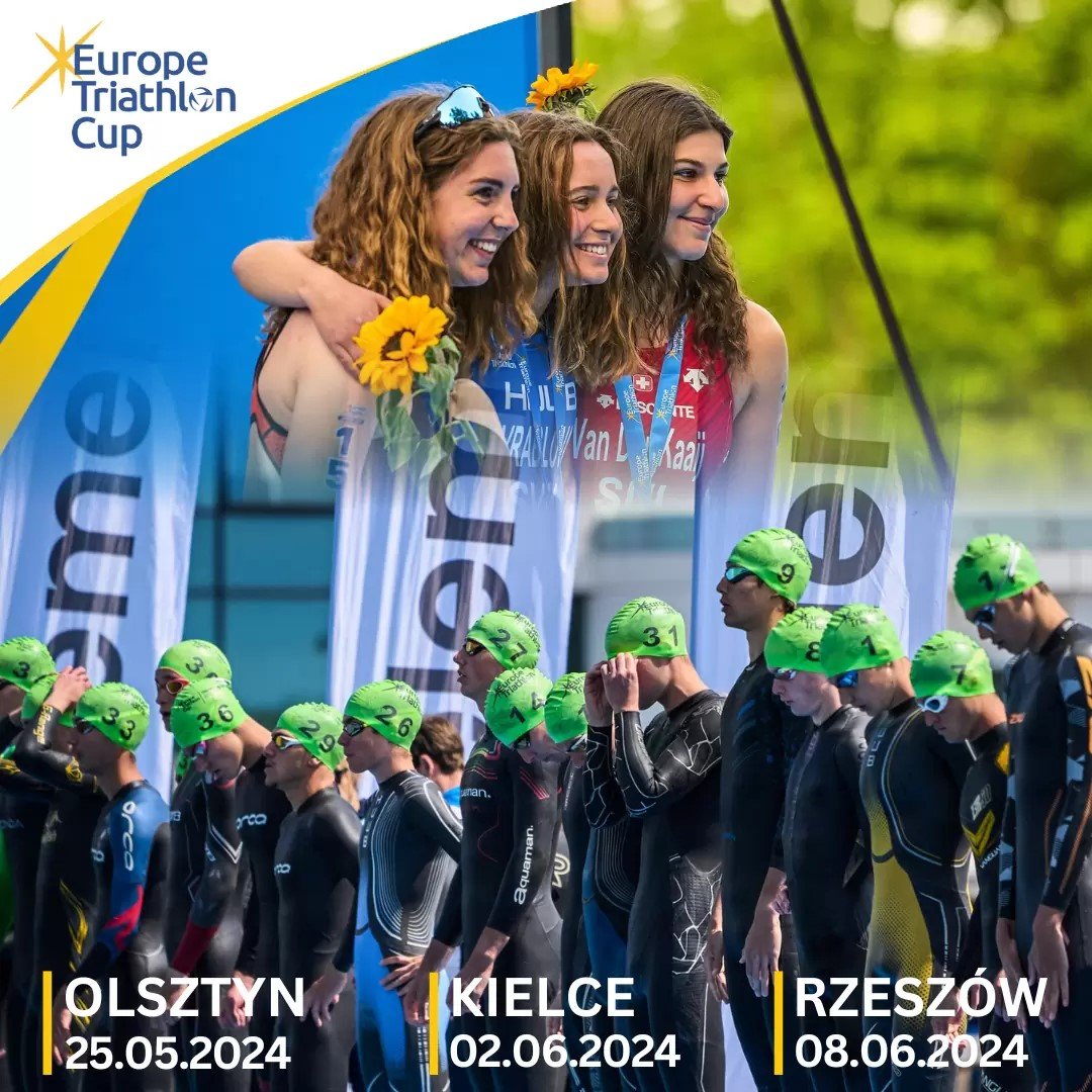 Logo Zawodów Triathlon Kielce 2024 Puchar Europy