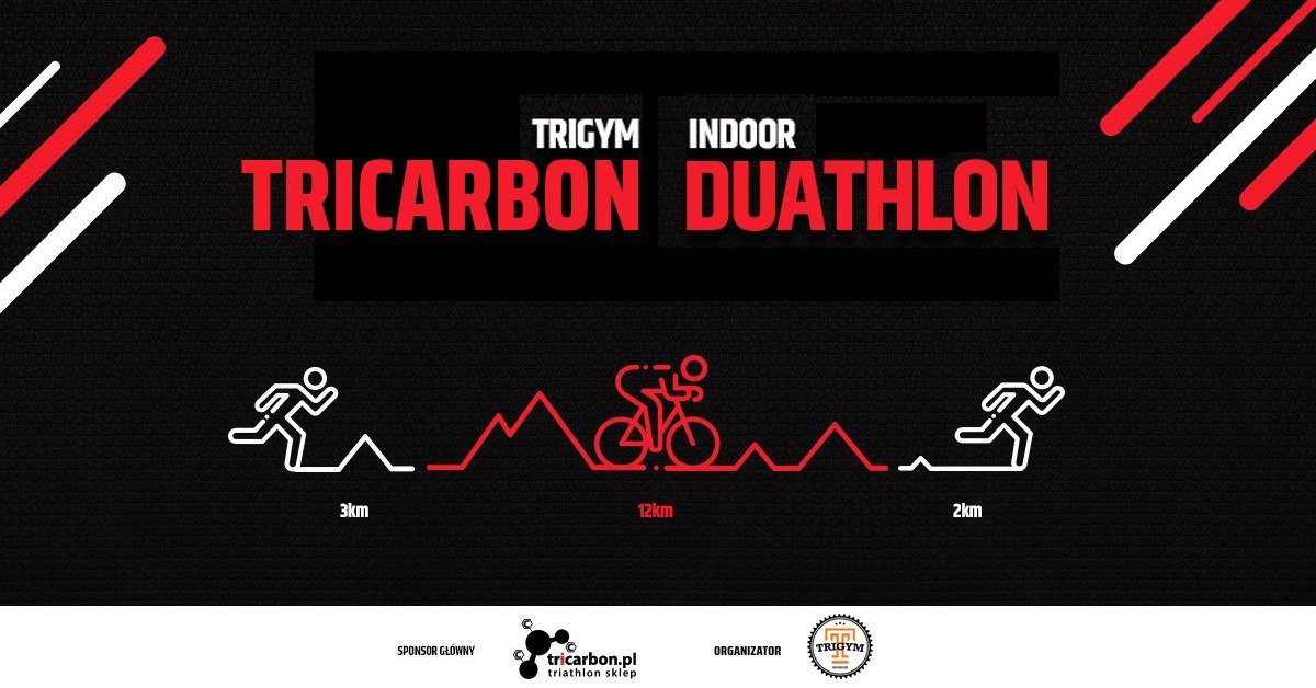 Logo Zawodów Trigym Indoor Tricarbon Duathlon 2019 Maj