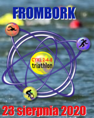Logo Zawodów 2-4-8 Triathlon FROMBORK 2020
